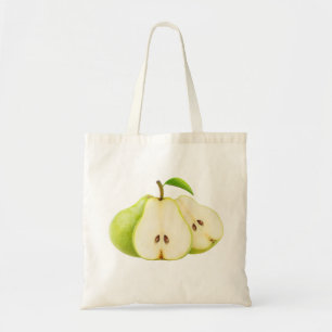 Bolso De Tela Peras verdes
