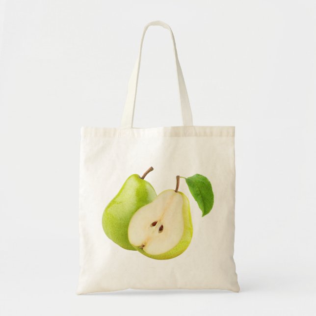 Bolso De Tela Peras verdes (Frente)