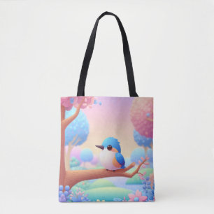 Bolso De Tela Perca floral de Kingfisher