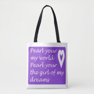 Bolso De Tela Perder Tu Mundo Tu Chica De Mis Sueños