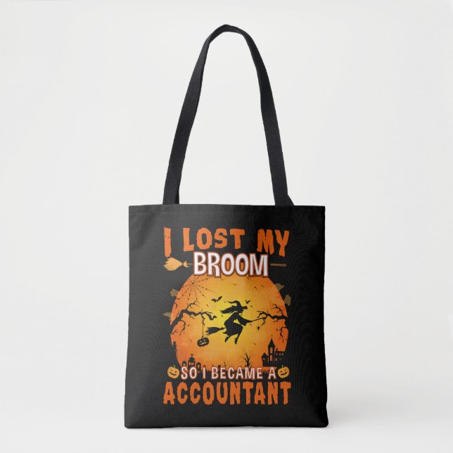Bolso De Tela Perdí mi fiesta de Witch Halloween (Anverso)