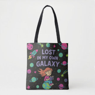 Bolso De Tela Perdida en mi propia galaxia - Chica espacial soña