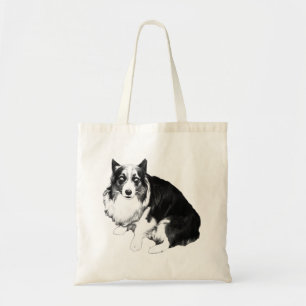 Bolso De Tela Pérdidas Con Un Corgi