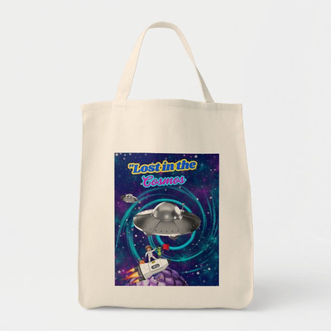 BOLSO DE TELA PERDIDOS EN LOS COSMOS (Frente)