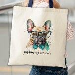 Bolso De Tela Perdone al Bulldog francés: Perro dulce francés<br><div class="desc">Esta bolsa de bulldog francés de tetas presenta un diseño de acuarela lindo y moderno con el dicho "perdón a mi francesa" por un toque divertido y retro. Es perfecto para que los amantes del perro y las madres de perro lo usen mientras hacen recados y compran con estilo. Esta...</div>