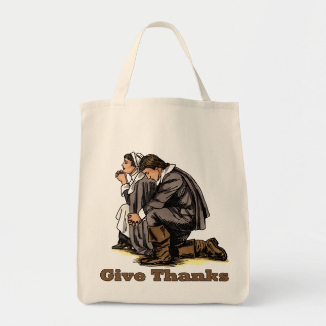 Bolso De Tela Peregrinos rezando (Frente)