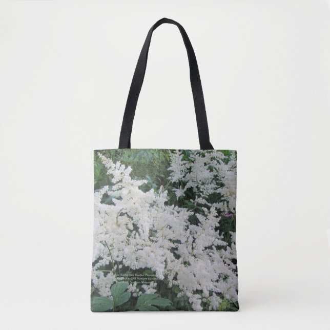 Bolso De Tela Perennial blanco del tiempo frío del Astilbe (Anverso)
