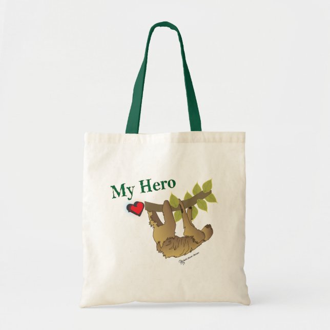 Bolso De Tela pereza mi héroe (Frente)