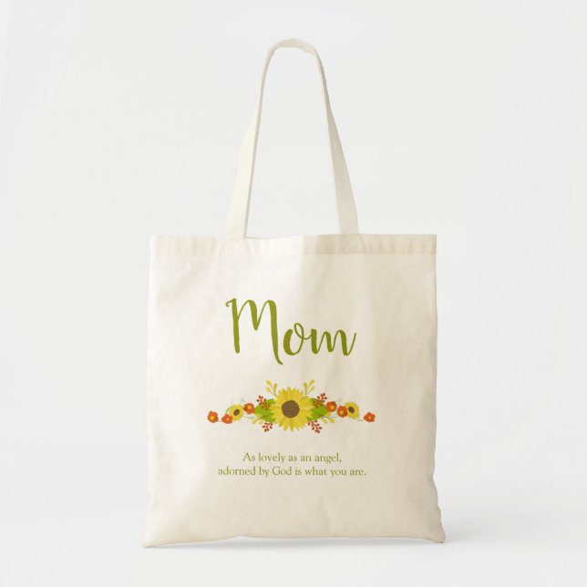 Bolso De Tela Perfecto para mamá girasol (Frente)