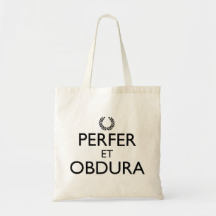 Bolso De Tela Perfer Et Obdura - Mantente Tranquilo Y Sigue