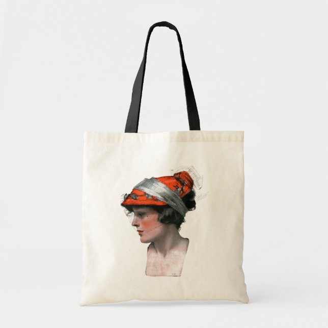 Bolso De Tela Perfil de la mujer (Frente)