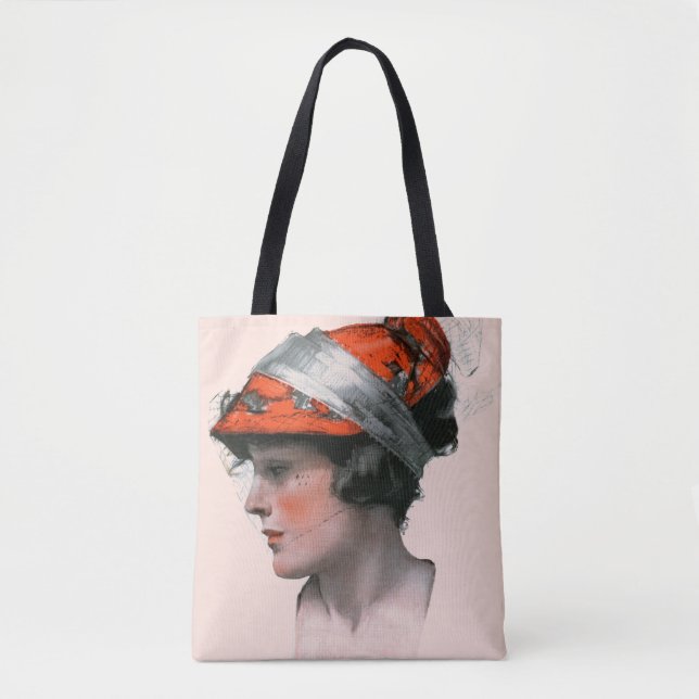Bolso De Tela Perfil de la mujer (Anverso)