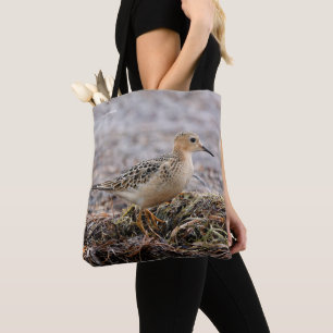 Bolso De Tela Perfil de un Sandpiper con el pecho descubierto en