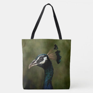 Bolso De Tela Perfil del pavo real