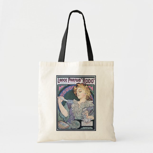 Bolso De Tela Perfume, Alphonse Mucha (Frente)