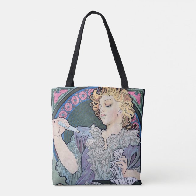 Bolso De Tela Perfume, Alphonse Mucha (Reverso)