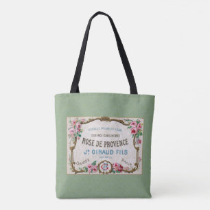 Bolso De Tela Perfume color de rosa francés antiguo