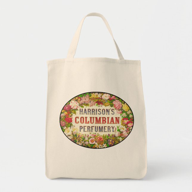 BOLSO DE TELA PERFUMERÍA COLUMBIANA (Frente)