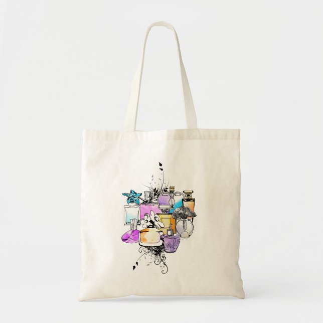 Bolso De Tela Perfumes Art (Frente)