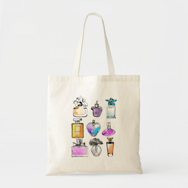 Bolso De Tela Perfumes Art (Frente)