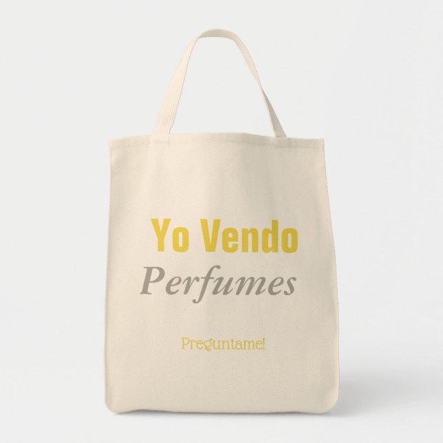 Bolso De Tela Perfumes de Yo vendo (Frente)