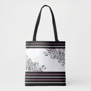 Bolso De Tela Pergaminos Negros