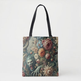 Bolso De Tela Peril barroco - Monstruo floral gótico