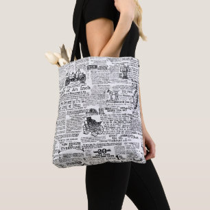 Bolso De Tela Periódico