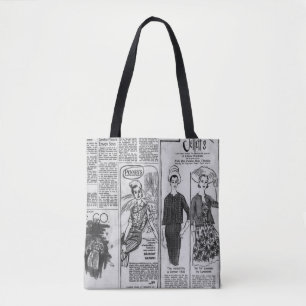 Bolso De Tela Periódico estadounidense de época Kennedy 1963