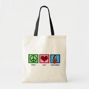 Bolso De Tela Periodismo del amor de la paz