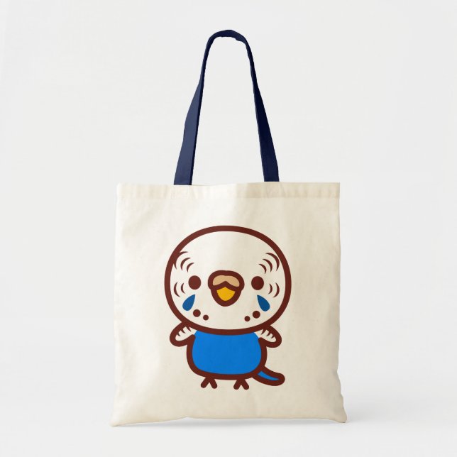 Bolso De Tela Periquito / Hembra cobalt normal (Frente)