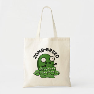 Bolso De Tela Perla de la raza Zom Funny Halloween Zombie