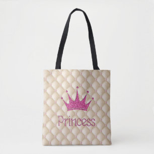 Bolso De Tela Perlas encantadoras chic, tiara, princesa, brillan