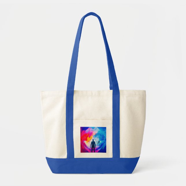 Bolso De Tela Permanecer en colores (Frente)