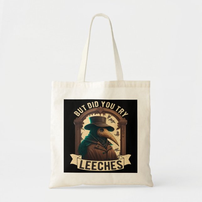 Bolso De Tela Pero ¿Probaste Leechs Médica de la Edad Media M (Frente)