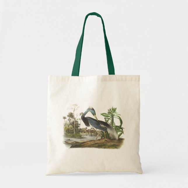 Bolso De Tela Perón tricolado por Audubon (Frente)