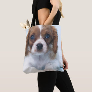 Bolso De Tela Perrito arrogante del perro de aguas de rey