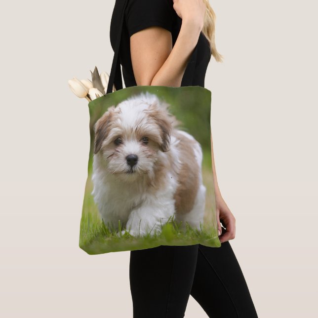 Bolso De Tela Perrito de Havanese (Detalle)