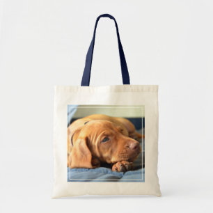 Bolso De Tela Perrito de Vizsla que descansa sobre su pata