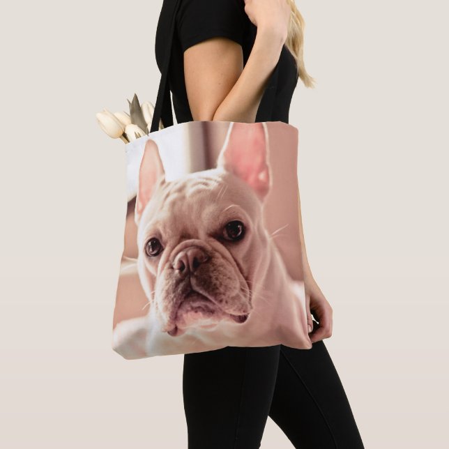 Bolso De Tela Perrito del bulldog francés (Detalle)