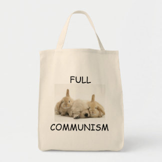 Bolso De Tela Perrito del comunismo y tote llenos de los