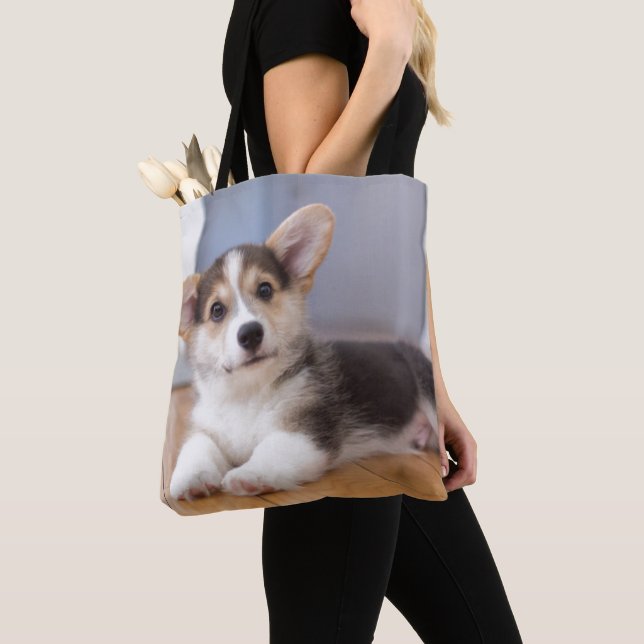 Bolso De Tela Perrito del Corgi Galés del Pembroke (Detalle)