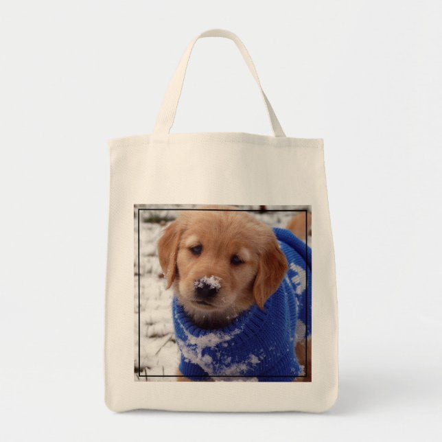 Bolso De Tela Perrito del golden retriever (Frente)