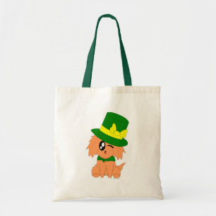 Bolso De Tela Perrito del Leprechaun del día de St Patrick