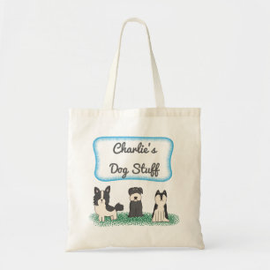 Bolso De Tela Perrito del monograma de los accesorios del