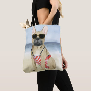 Bolso De Tela Perrito del perrito caliente el en gafas de sol