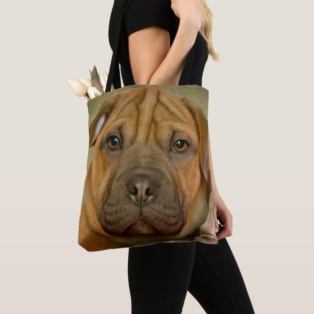 Bolso De Tela Perrito del Sharpei-Beagle (Detalle)