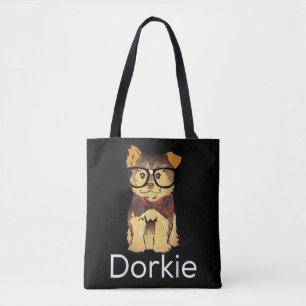 Bolso De Tela Perrito Divertido Dorkie Dorky Yorkie