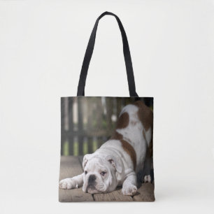 Bolso De Tela Perrito inglés del bulldog