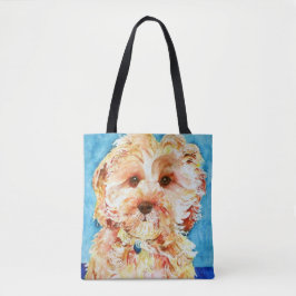 Bolso De Tela Perrito "Ollie" de Cavapoo.